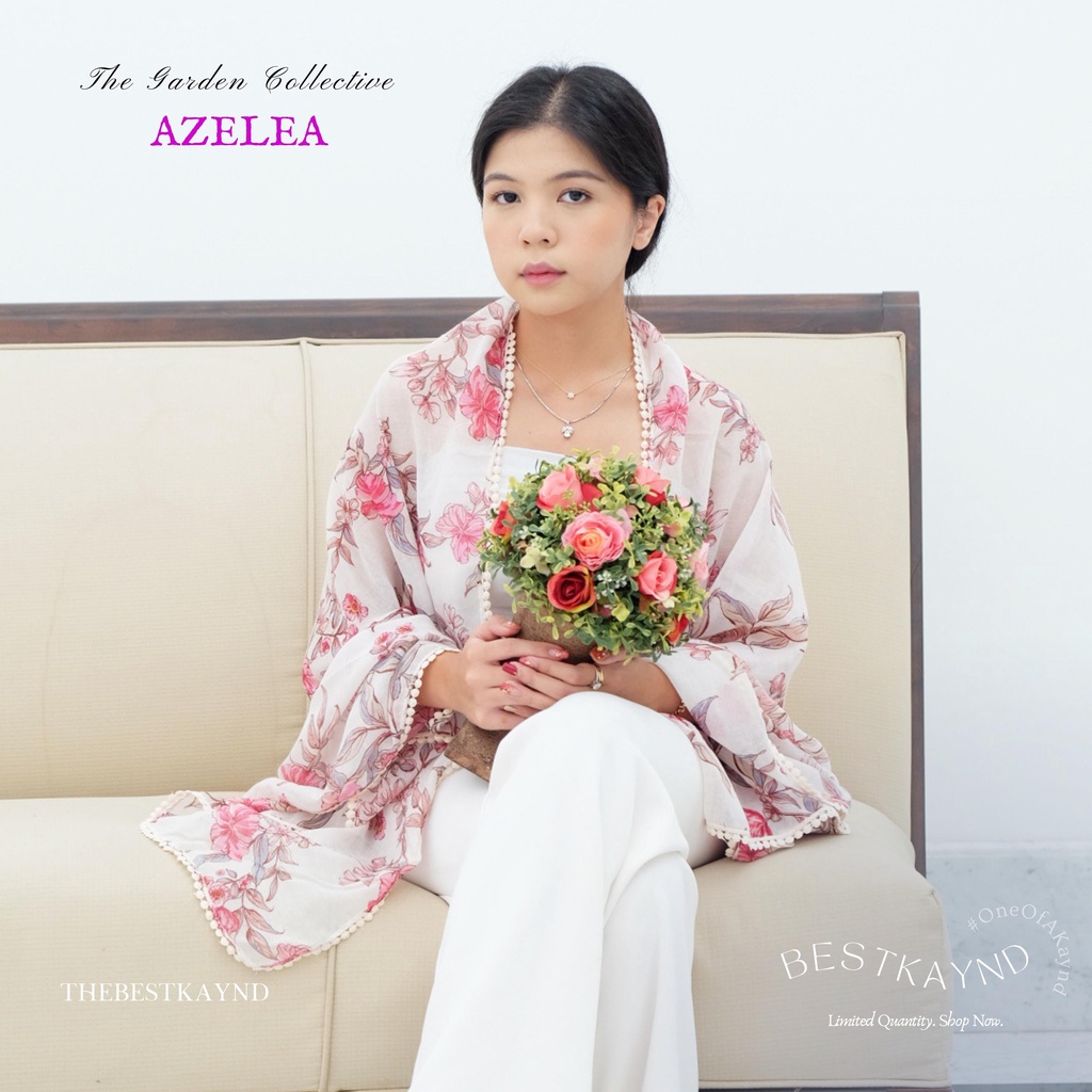 Azelea The Garden Collective | The Best Kaynd |  Premium Scarf Selendang Pashmina Syal Shawl Pasmina Hijab Kain Batik