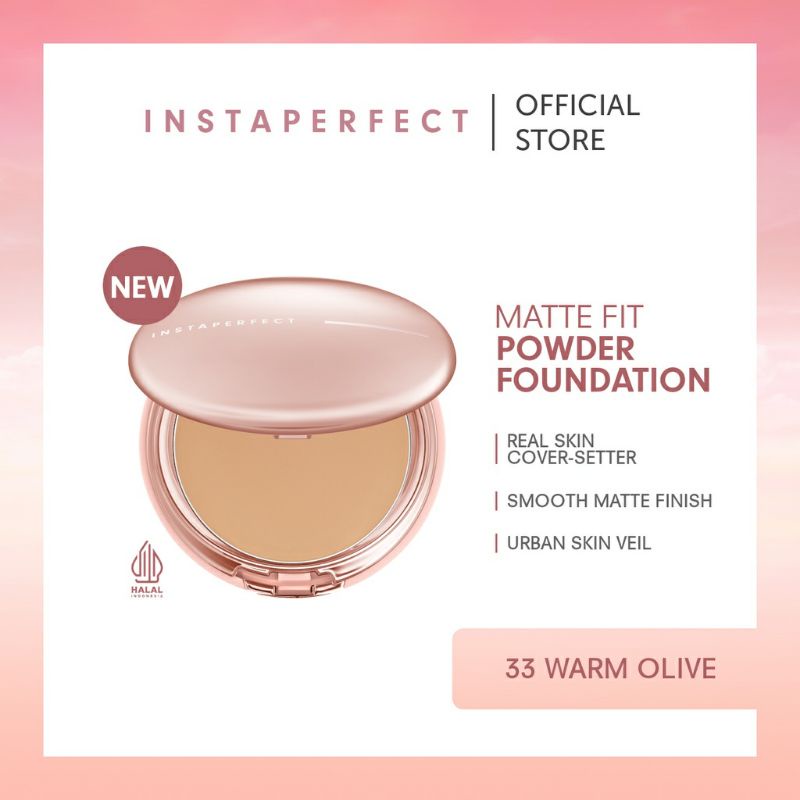 ☃Cutezz_Ching1☃Wardah Instaperfect Matte Fit Powder Foundation 13g