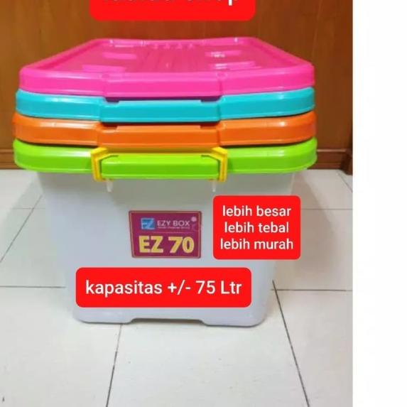 

Container Box EZY 75 Liter Dengan Roda / Kontainer Industri Real CB 70