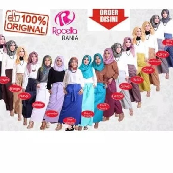 Rok celana rania rocella ukuran jumbo (XXL=XXXL)