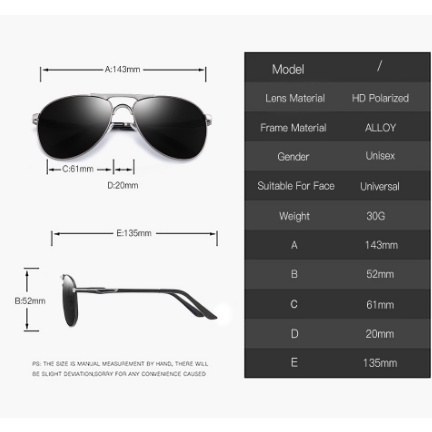 Sunglasses Pria - Kacamata Hitam Porsche Design ML8722 Polarized- kacamata pilot keren mewah