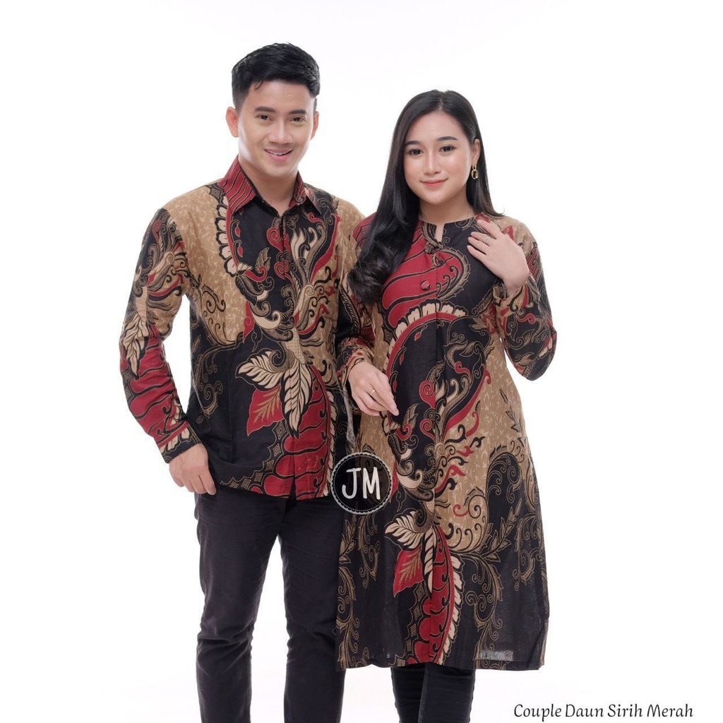 Batik Couple Modern Baju Batik Wanita Lengan Panjang Atasan Batik Kerja Wanita Tunik Batik Kantor M L XL XXL Seragam Batik Alina