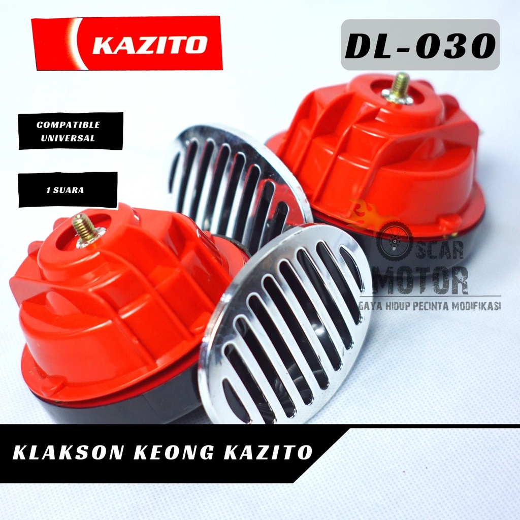 KLAKSON TWINS STONE KAZITO 030 WATERPROF 12V BASS KLAKSON KEONG DOUBLE KAZITO UNIVERSAL   By Mega_Racing