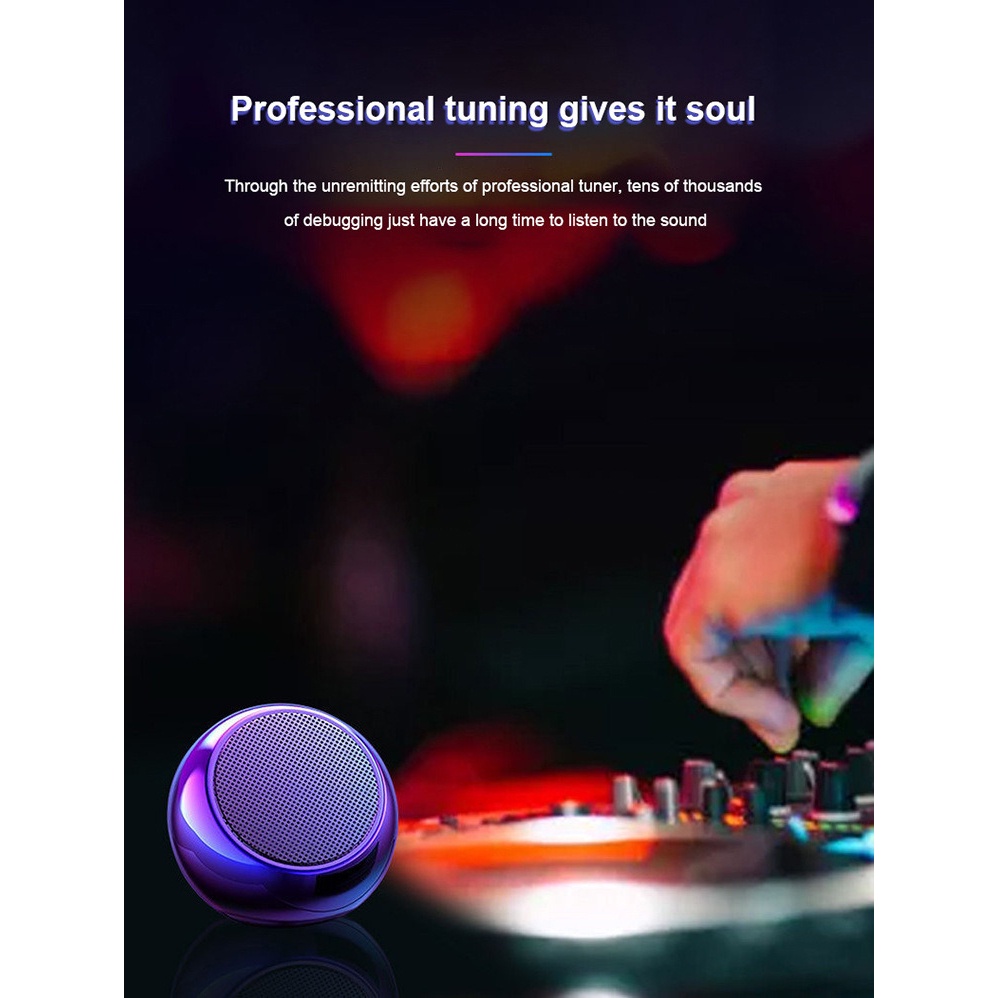 QearFun Mini Portable Bluetooth Speaker Wireless HiFi - Q107 - Blue