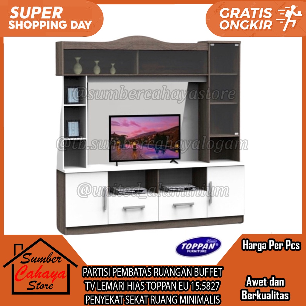 Jual PARTISI PEMBATAS RUANGAN BUFFET TV LEMARI HIAS TOPPAN EU 15.5827 ...