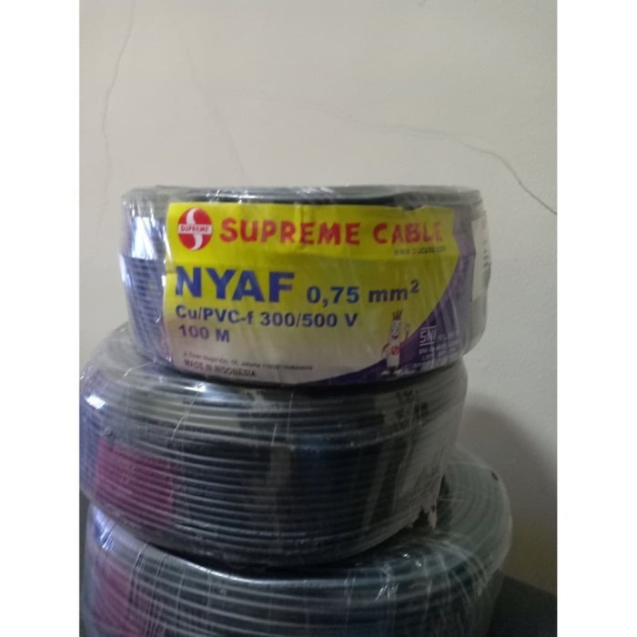 Kabel Serabut Nyaf 0,75 0.75 Supreme Kabel Nyaf 0,75Mm 0.75Mm 100Meter Cod