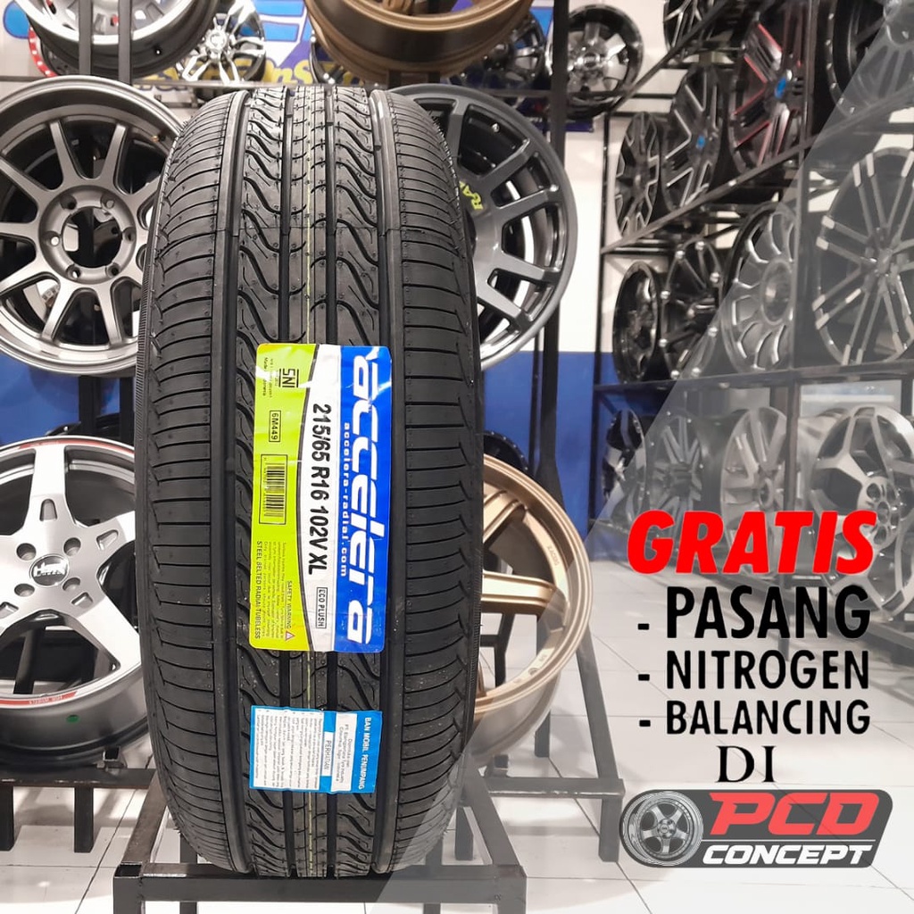 BAN MOBIL MURAH R16 BAN MOBIL INNOVA REBORN R16 TUBLES 215/65 R16 ACCELERA ECO PLUSH - 215 65 RING 1