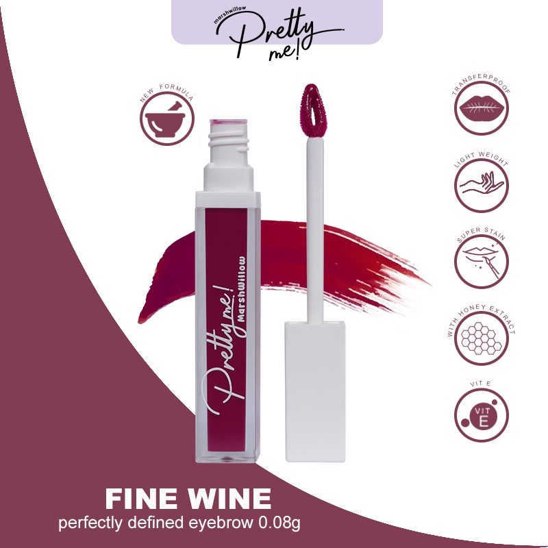 MARSHWILLOW PRETTY ME SUPER STAIN GEL TINT / JELLY TINT / STAIN LIP TINT NEW MARSHWILLOW