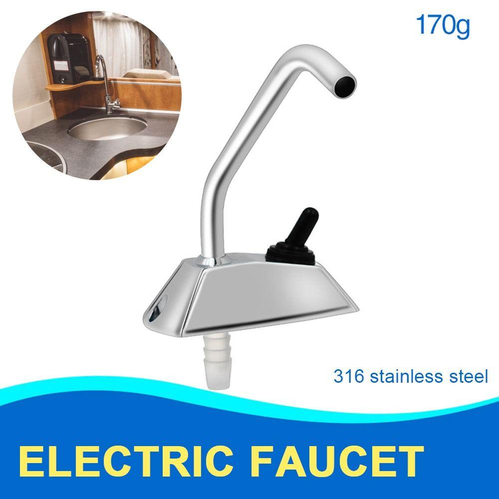Preva RV Kran Keran Tap RV Stainless Steel360° Kran Kontrol Listrik Perangkat Keras Rotasi