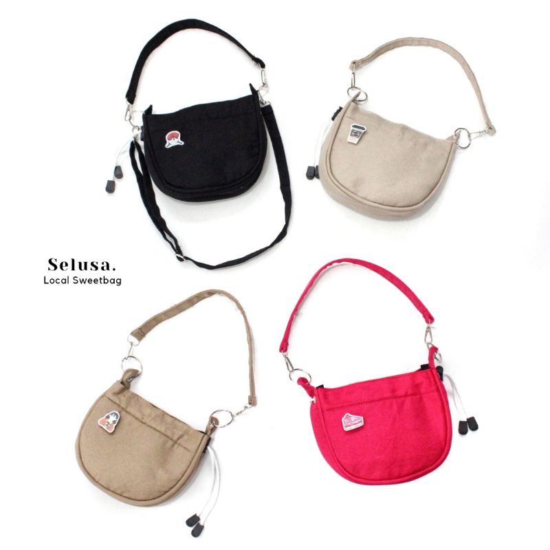 SELUSA PIXIE SHOULDERBAG | Tas Mini Serut Tas Bahu Tas Selempang