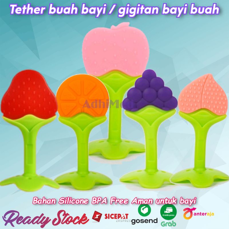 theter buah bayi gigitan buah bayi silikon gigitan bayi aman bpa free