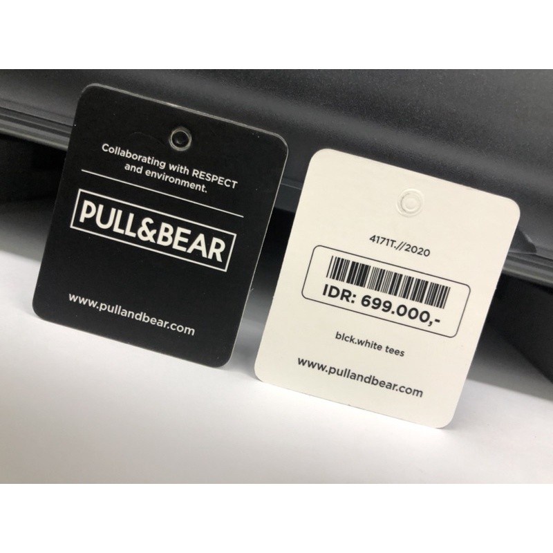 

Hangtag label PULL & BEAR label tag PULL & BEAR name tag PULL & BEAR price tag PULL & BEAR type 01 - 600 pcs