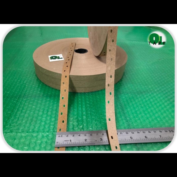 Tape Gummed Tape/ Veneer Tape/ Isolasi Plywood (16Mm X 500 M)