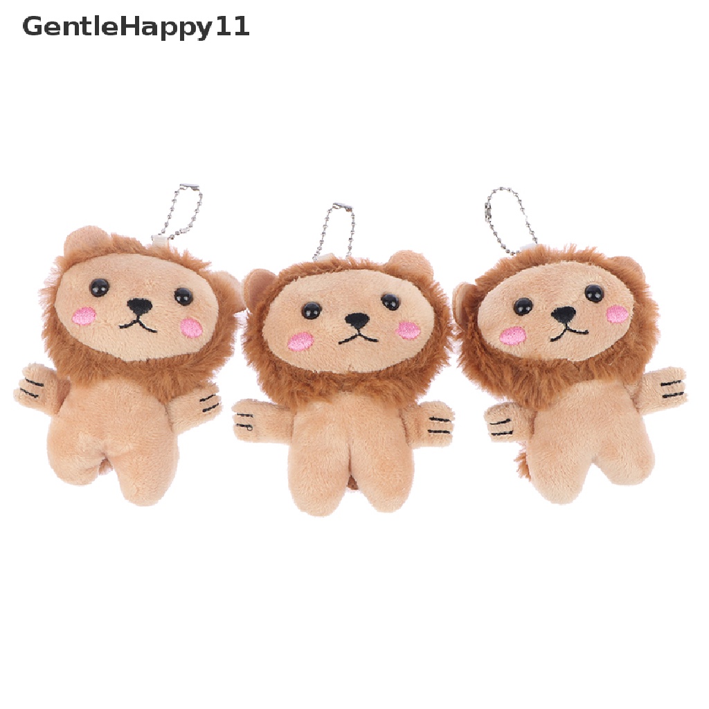 Gentlehappy 1pc Gantungan Kunci Boneka Singa Kecil