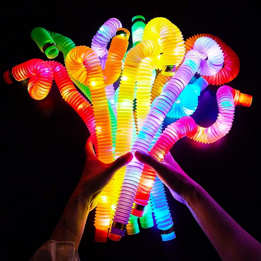 [MSTR] Mainan Viral CEV Light Up Pop Tubes Pipes / Mainan Anak LED Fidget Toys Viral