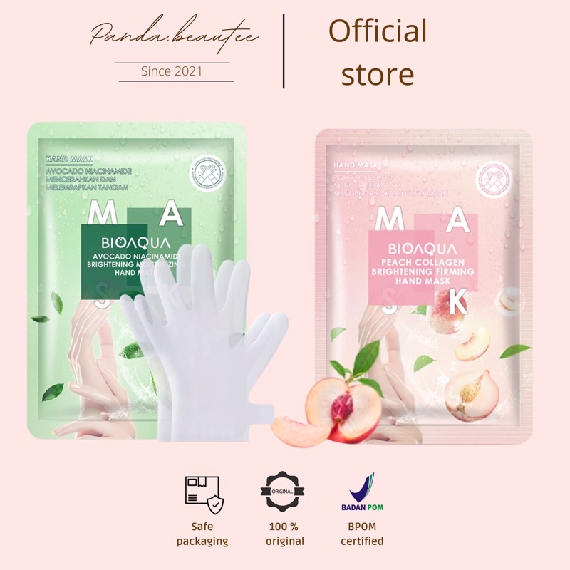 Jual Pandabeautee Bioaqua Niacinamide Brightening Moisturizing Hand Mask G Shopee Indonesia