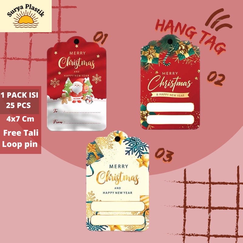 

Hang Tag Natal Christmas Hangtag Kartu Ucapan Xmas Parcel
