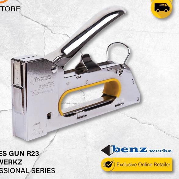 

Staples Tembak R23 BENZ / Stapler Tacker Gun by BENZ WERKZ