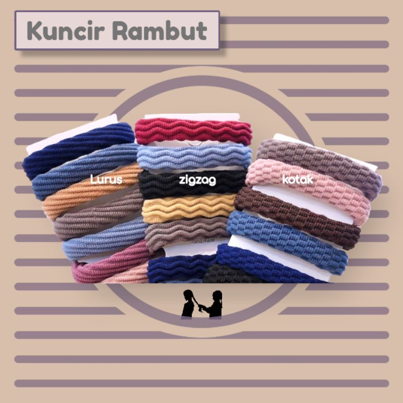 TALI RAMBUT IKAT RAMBUT DONAT SET ISI 5