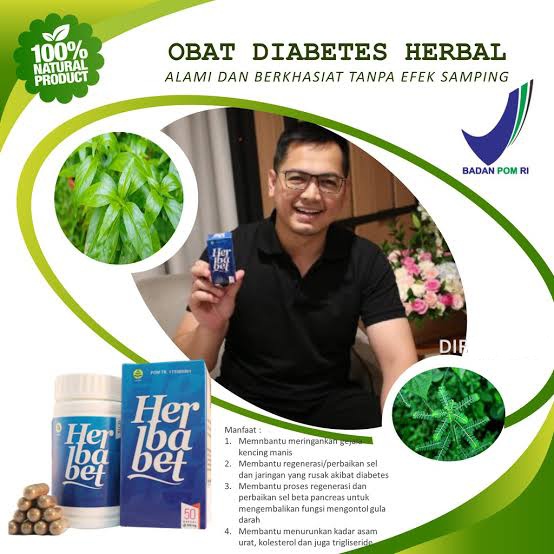 herbabet original asli obat diabetes bpom ampuh original menurunkan kadar gula herba bet - HERBABET 