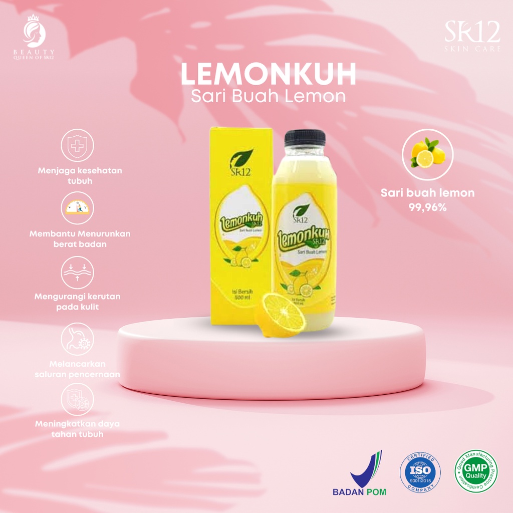 Sari Lemon Asli Lemonkuh SR12 Air Lemon Asli Minuman KesehatanTubuh Pure Lemon Juice Usaha Diet Detox Langsing Herbal Memelihara Daya Tahan Tubuh