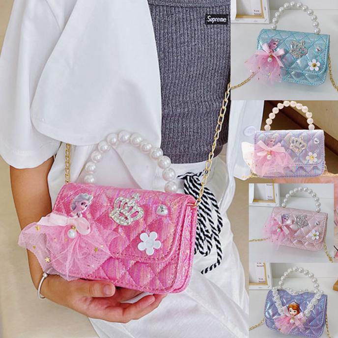 TAS FROZEN ANAK/TAS ELSA IMPORT/TAS SELEMPANG BAHU PESTA ANAK IMPORT