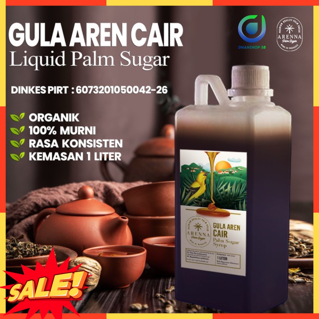 

ORIGINAL 100% Gula Aren Cair Arena 1000gr Brown Sugar Liquid TERMURAH Gula Merah Cair ASLI PREMIUM