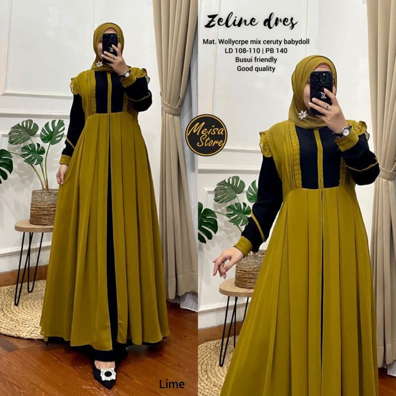 ZELINE DRESS SIMPLE WANITA TERBARU