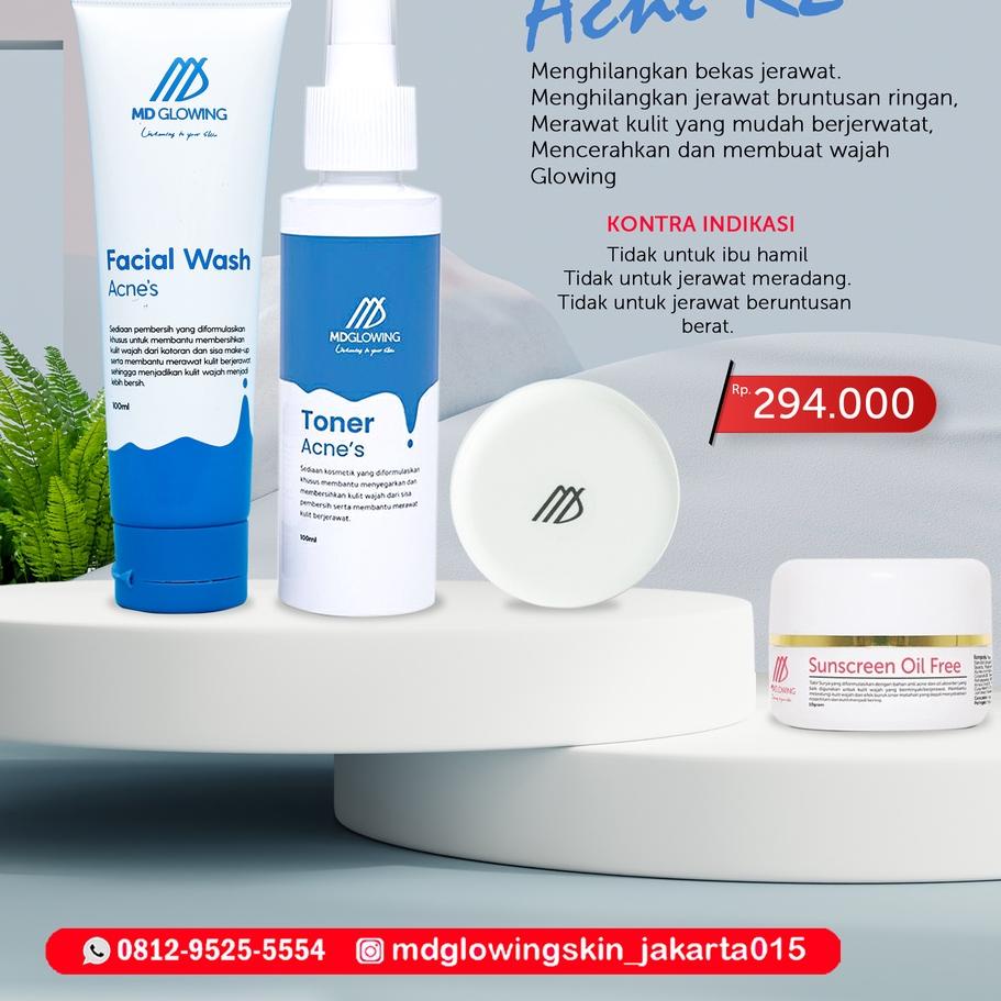 MDGLOWING Paket Acne R2 by MD GLOWING