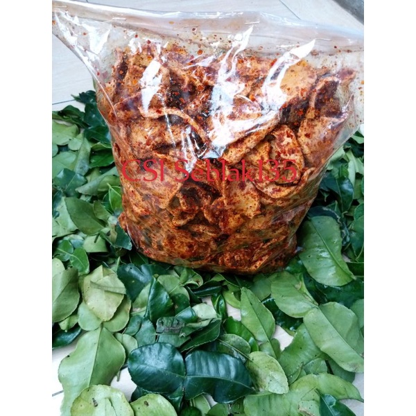 

Basreng pedas daun jeruk baso goreng keripik gurih renyah isi 1kg