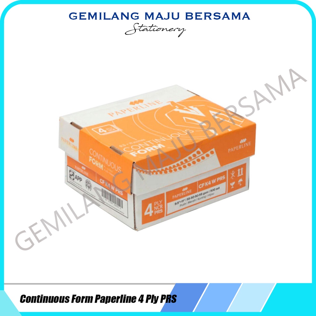 

Continuous Form / Kertas Komputer Paperline/PPL 9,5" x 11" 4PLY :2 PRS