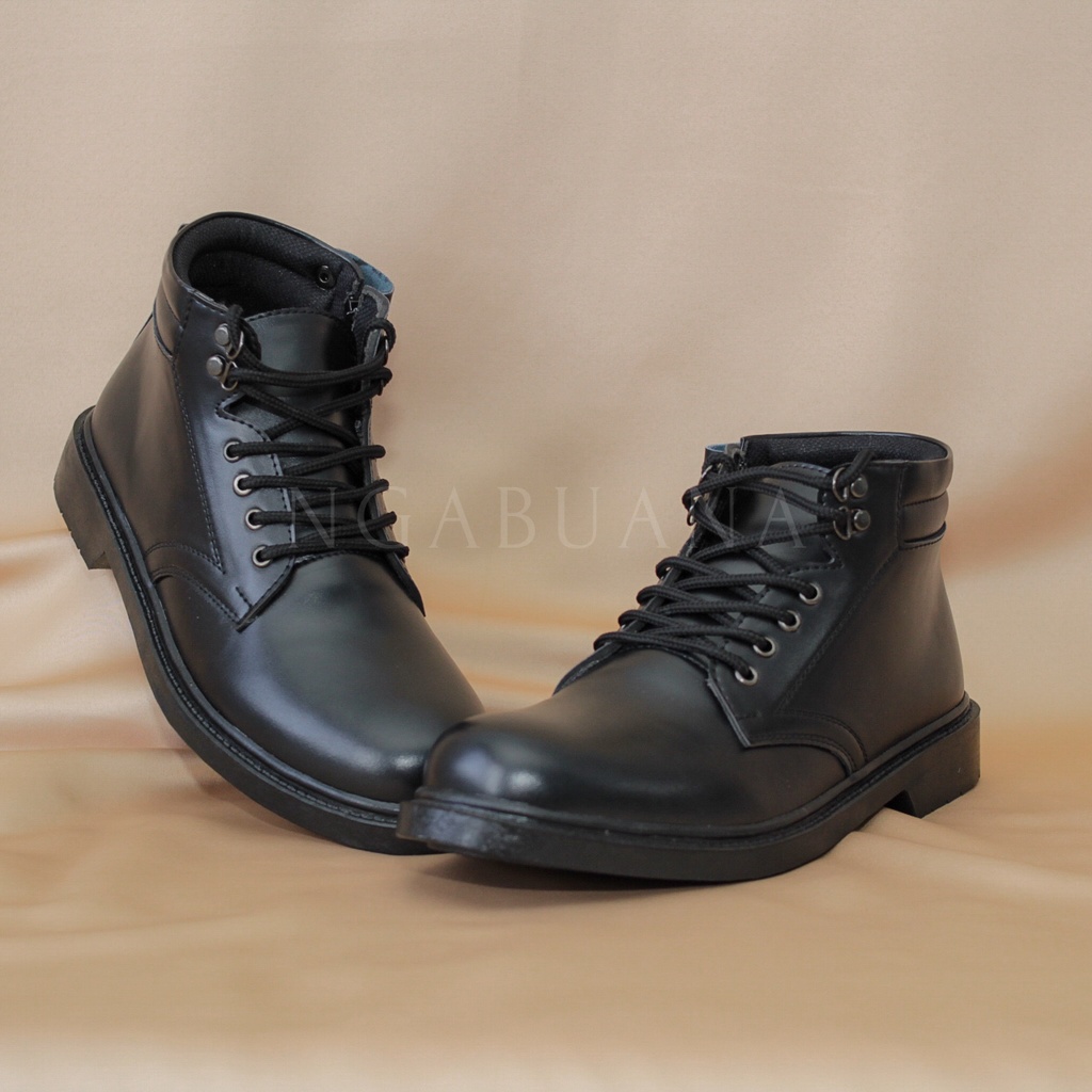 Sepatu PDH Doff &amp; Mengkilap, Pantofel Dinas TNI POLRI SECURITY INTANSI