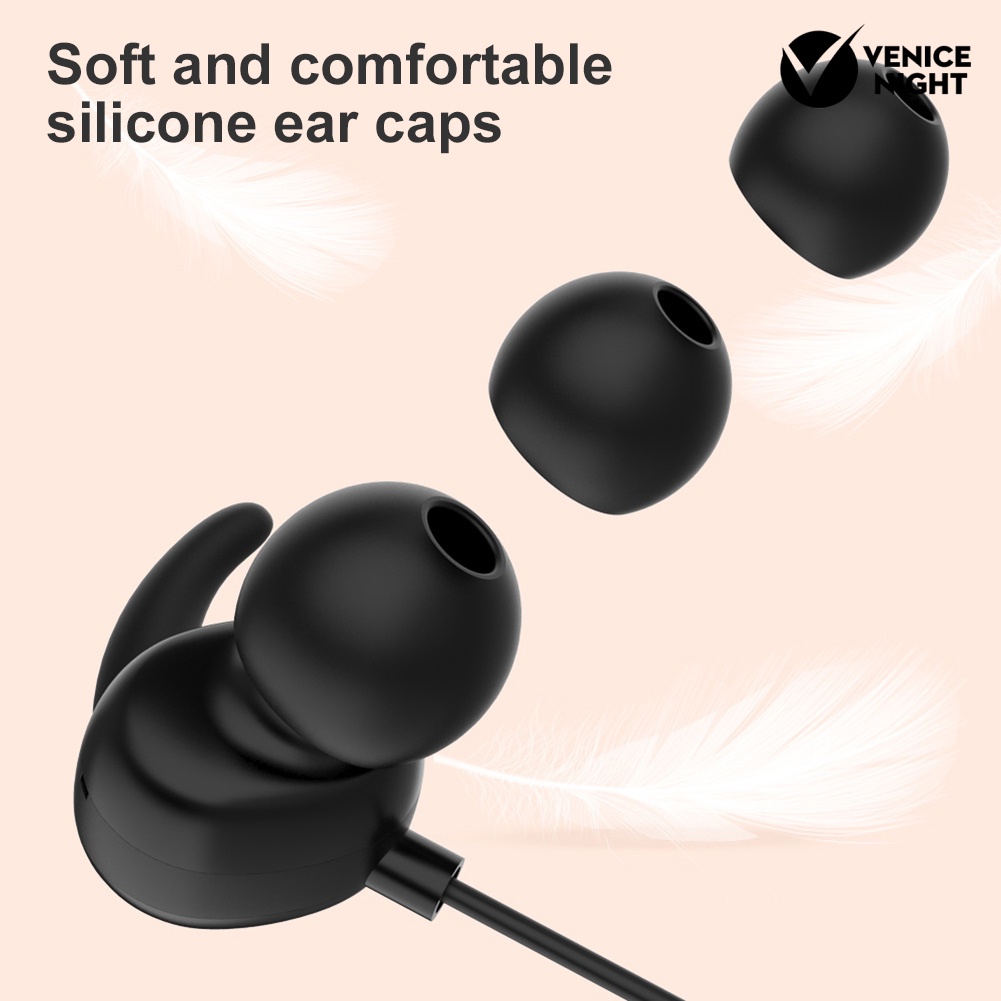 (VNEP) (Berkabel) Dual Moving Coils 3.5mm Plug In-ear Sport Earphone dengan Mikrofon Loop