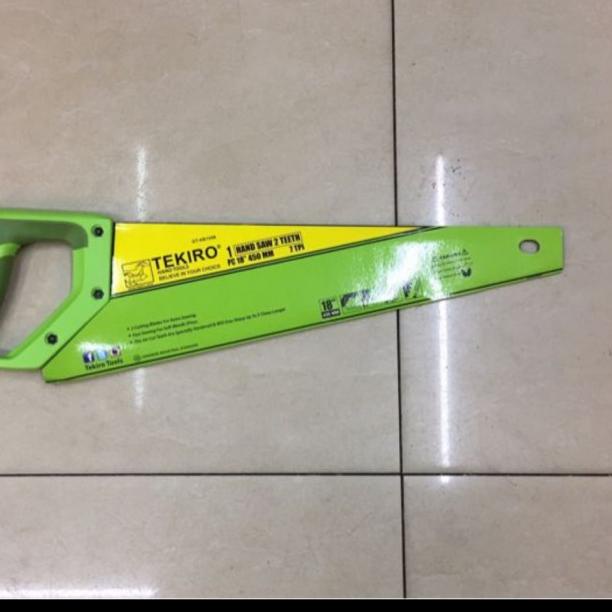 tekiro gergaji kayu 2 mata 18 in - gergaji potong tekiro