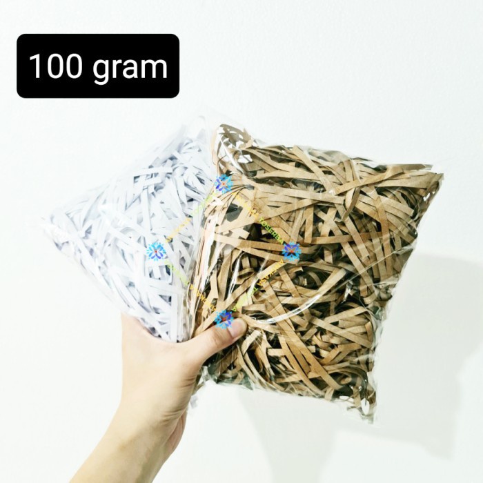 

paling diminati] Kertas Serut Isian Hiasan Dus Kado Hampers 100 Gram Kertas Cacah Parut