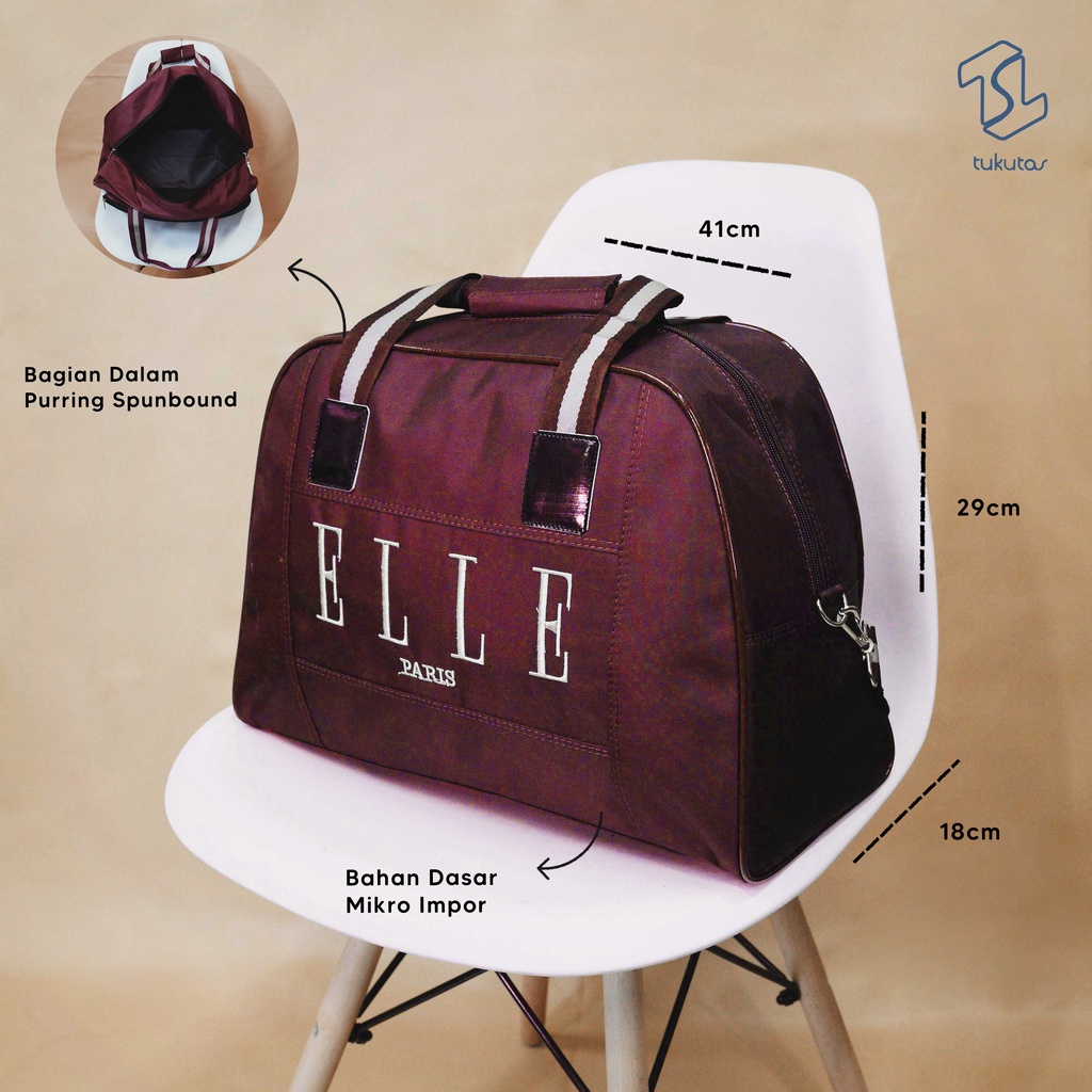 Tas Travel Tas Pakaian 2 in 1 POLOS Ukuran Kecil Bahan Mikro Impor - HYBRAND [TP.ELLE.K]