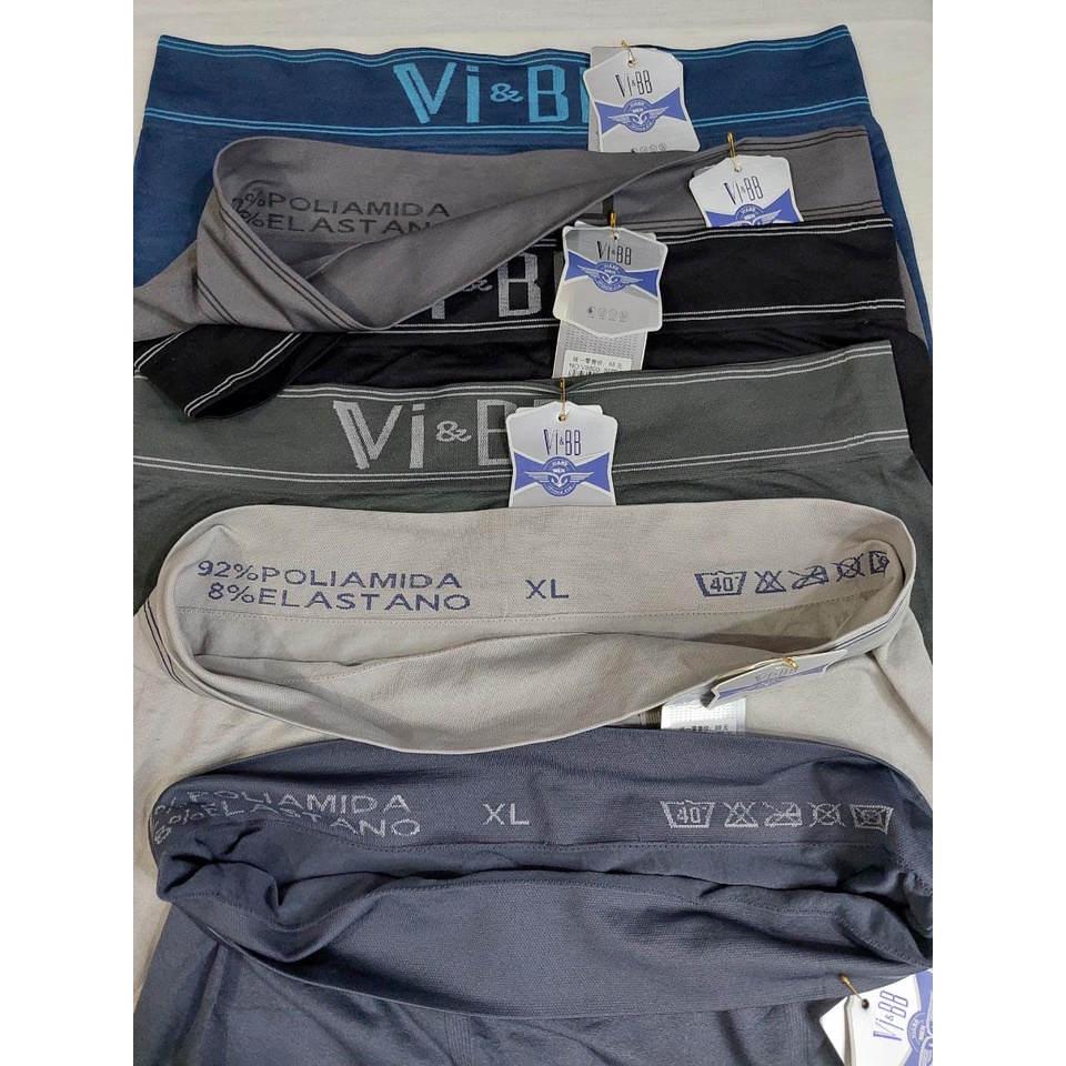 3 Pcs Celana Boxer VI BB Rajut Seamles Impor Celana Dalam Pria Boxer VI BB VBB Seamless Tanpa Jahitan