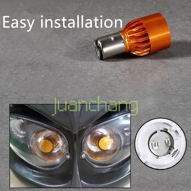1pc Lampu Kabut Depan LED H4 12W H4 Super Terang Untuk Motor