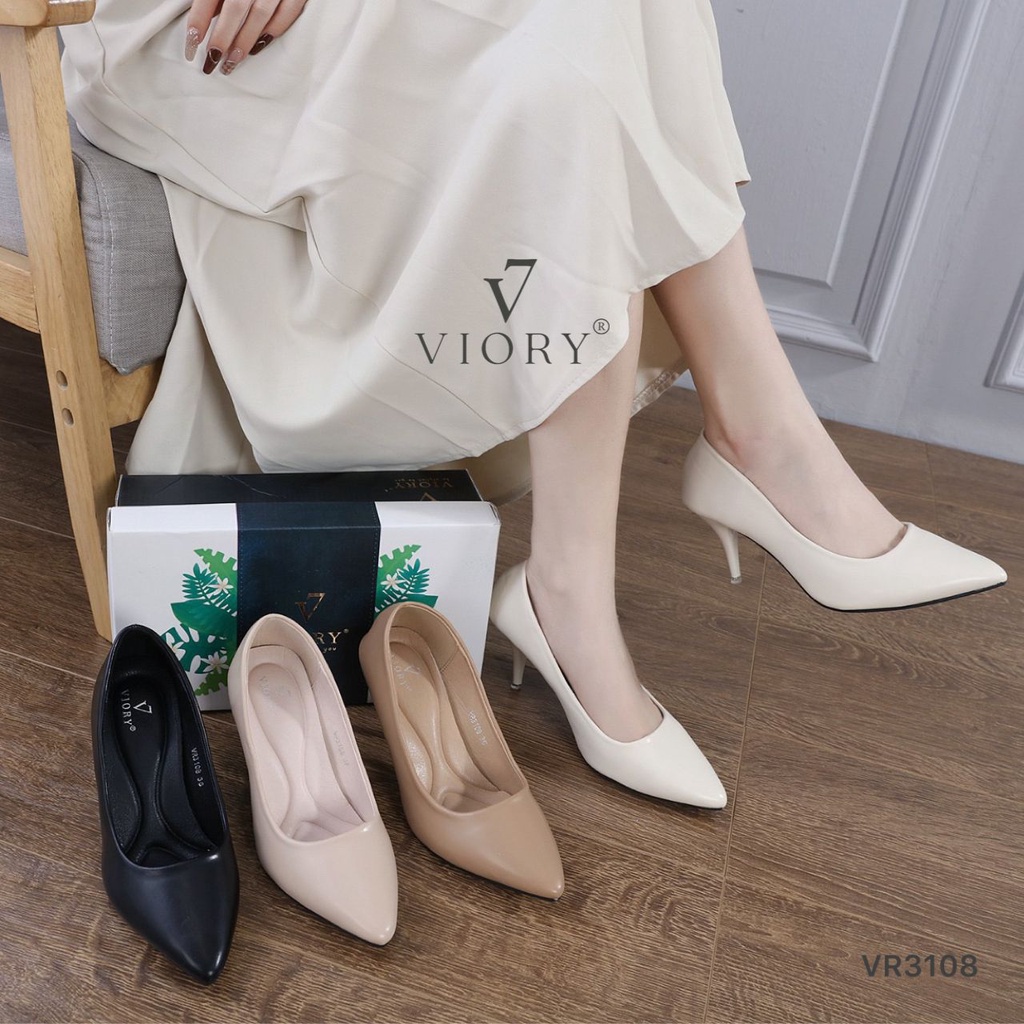 VIORY Sepatu Wanita High Heels Shoes #VR3108 ORIGINAL