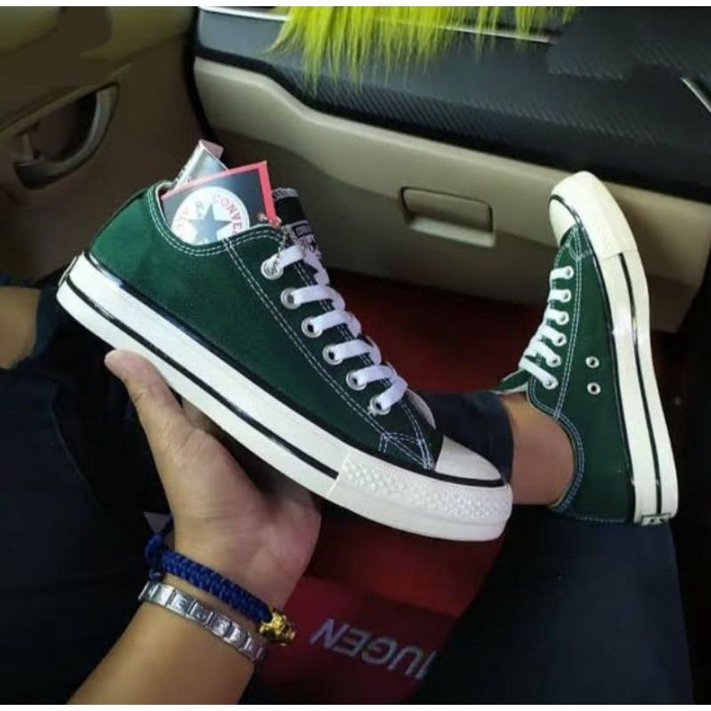 sepatu all star converse hijau army