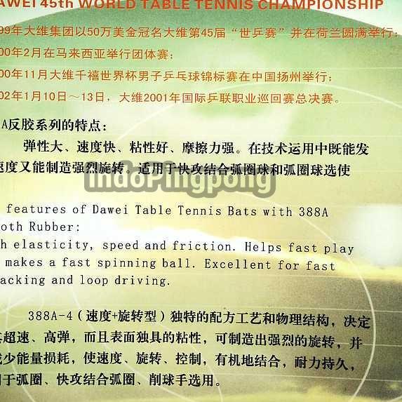 Dawei 388 A-4 ~ Rubber Karet 388A - Hitam