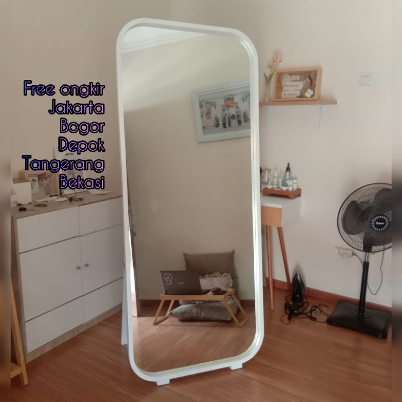 Jual Standing Mirror Sudut Oval X Cm Shopee Indonesia