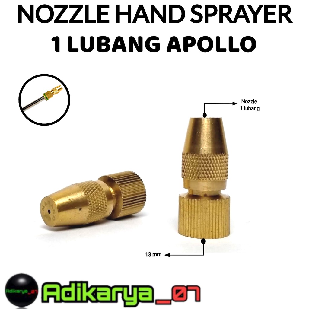 Nozzle Spuyer APOLO Spuyer Kabut Kuningan Spuyer Semprotan Hama Spuyer Semprotan Hama Kuningan Luban