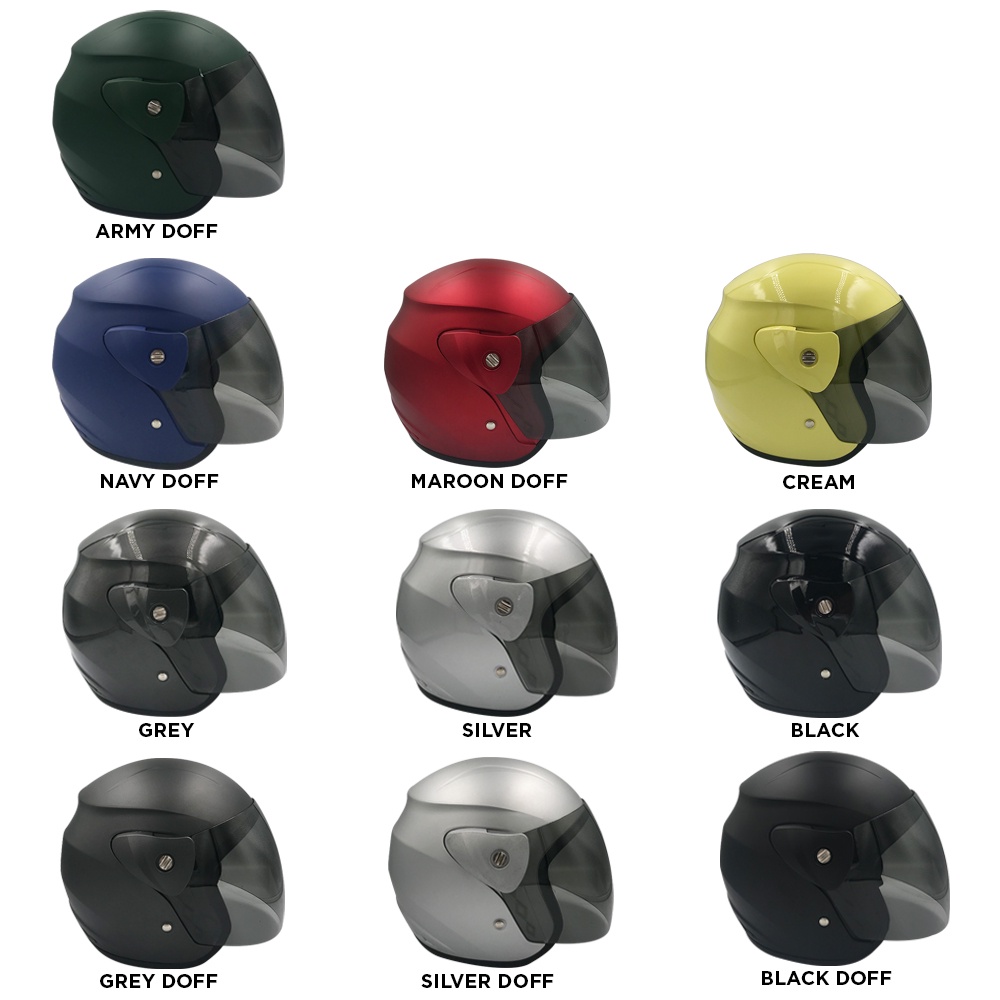 Tanpanama Helm - Helm Half Face / Helm Evo SNI / Helm Pria Wanita Dewasa