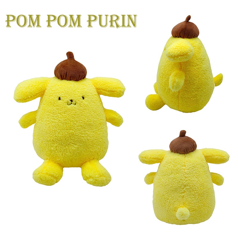 Indah 30 cm Sanrio Pom Pom Purin Mainan Mewah Plushy Boneka Anjing Kuning Boneka Anak Hadiah Natal