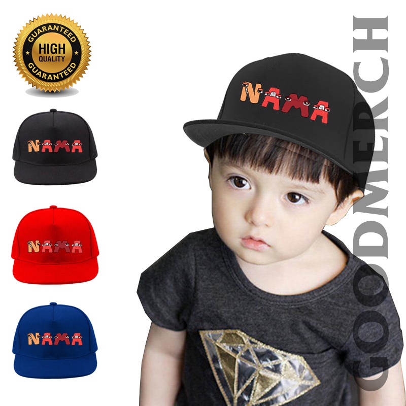 TOPI ANAK ALPHABET LORE CUSTOM NAMA PAKE HURUF ALPHABET LORE - SNAPBACK ANAK