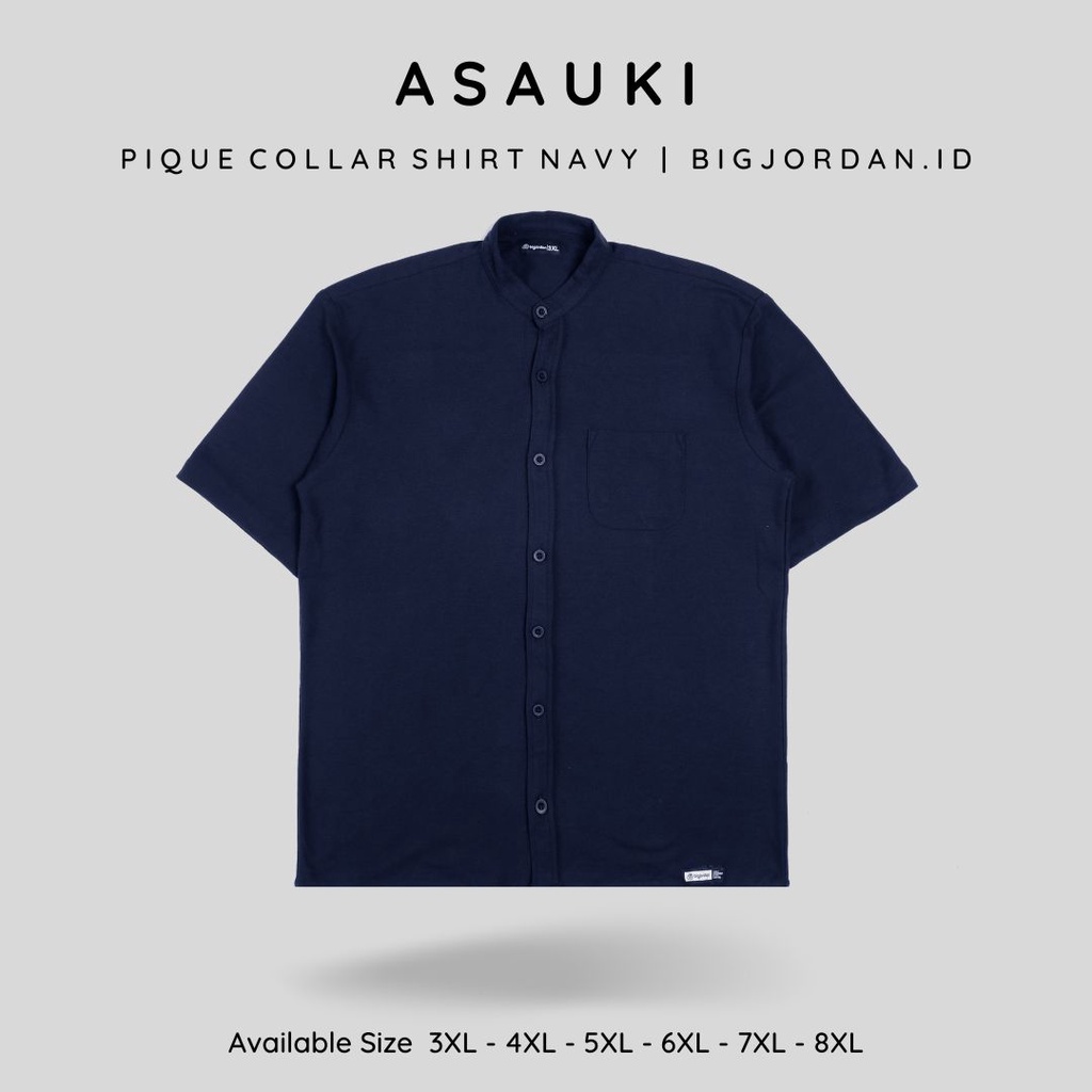 BIG JORDAN JUMBO kemeja pique big size  8XL 7XL 6XL 5XL 4XL 3XL 2XL kemeja pique jumbo pria 8L 7L 6L