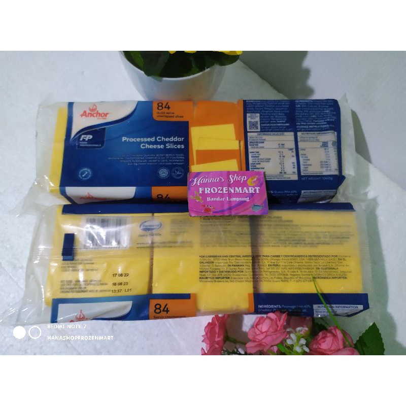 

Keju Anchor Orange Slice Melted 1 kg 84 Slice Ceddar Cheese