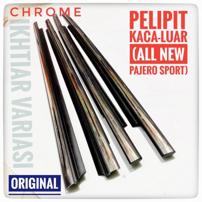Pelipit Kaca Luar Pajero baru Weather Strip Allnew Pajero Original 1pc