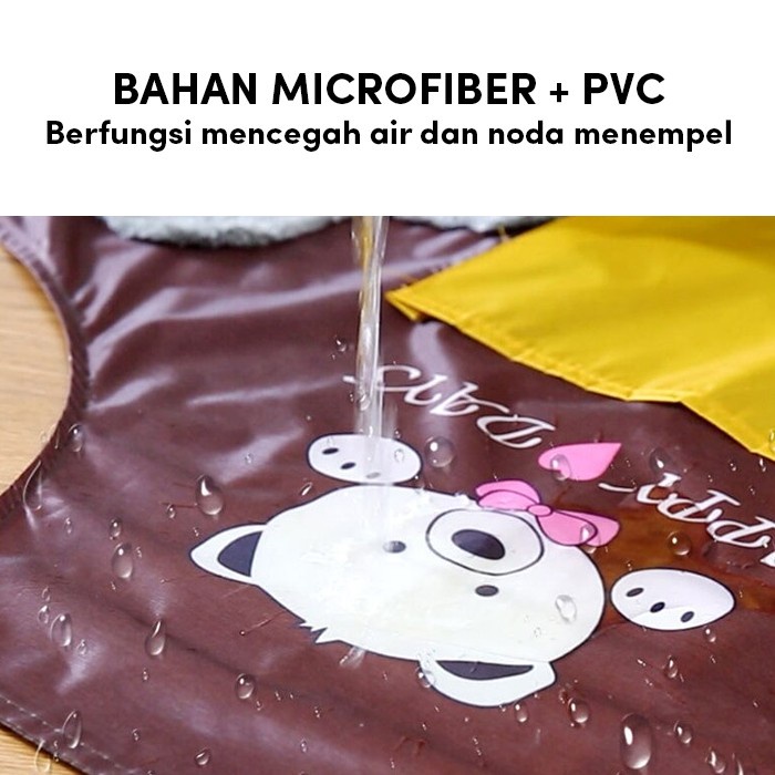 HS CELEMEK DAPUR ANTI AIR / ARPON WATERPROOF MOTIF KARAKTER UNIK LUCU